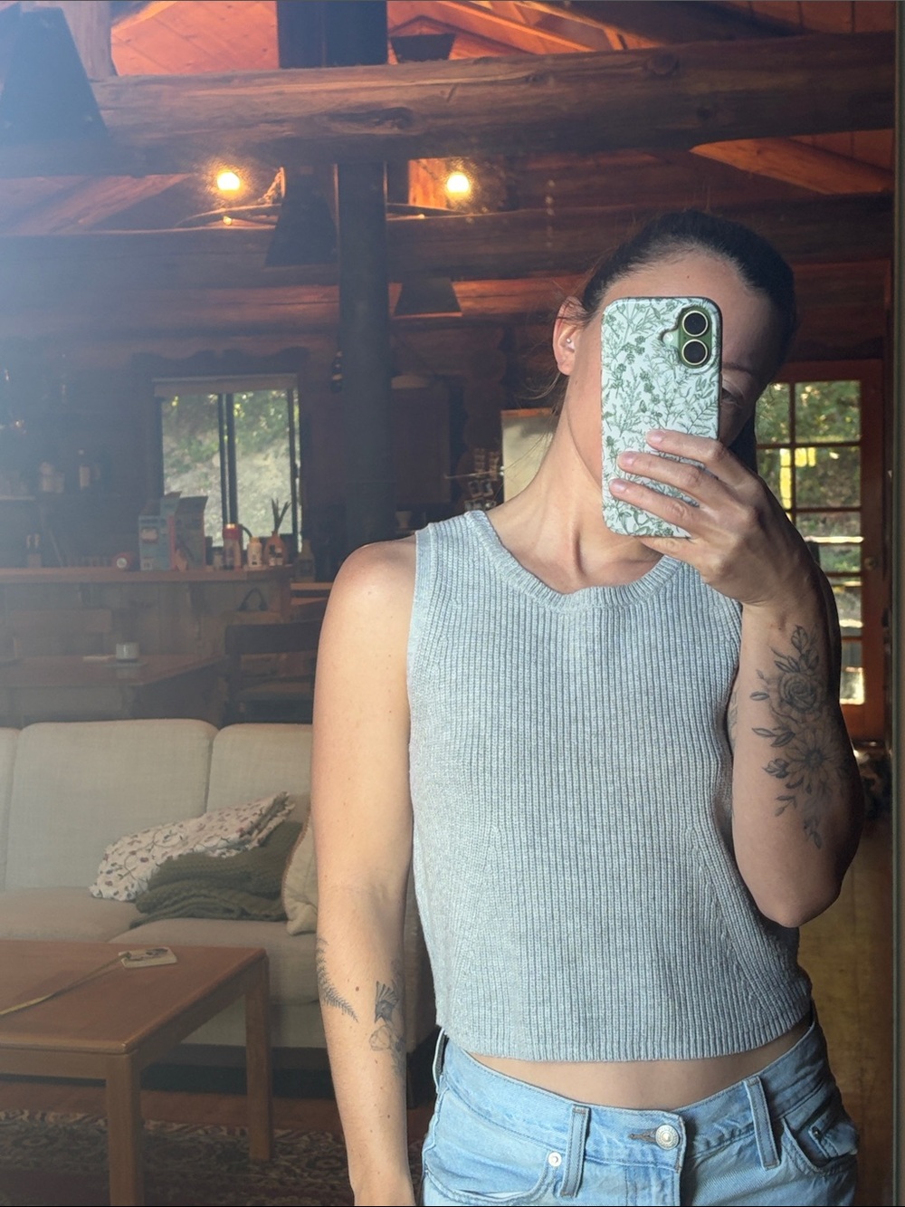 Knit crop top